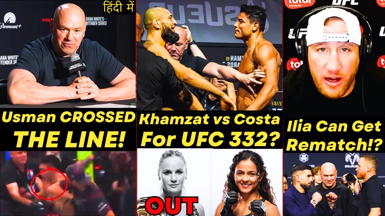 Khamzat vs Costa Interim Belt UFC 332? Dana White PISSED at Usman? Gaethje on Ilia Topuria Rematch!