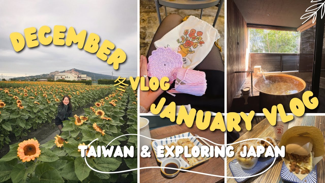 winter travel vlog in taiwan and hakone 冬旅行台湾日本国内 🥰☃️