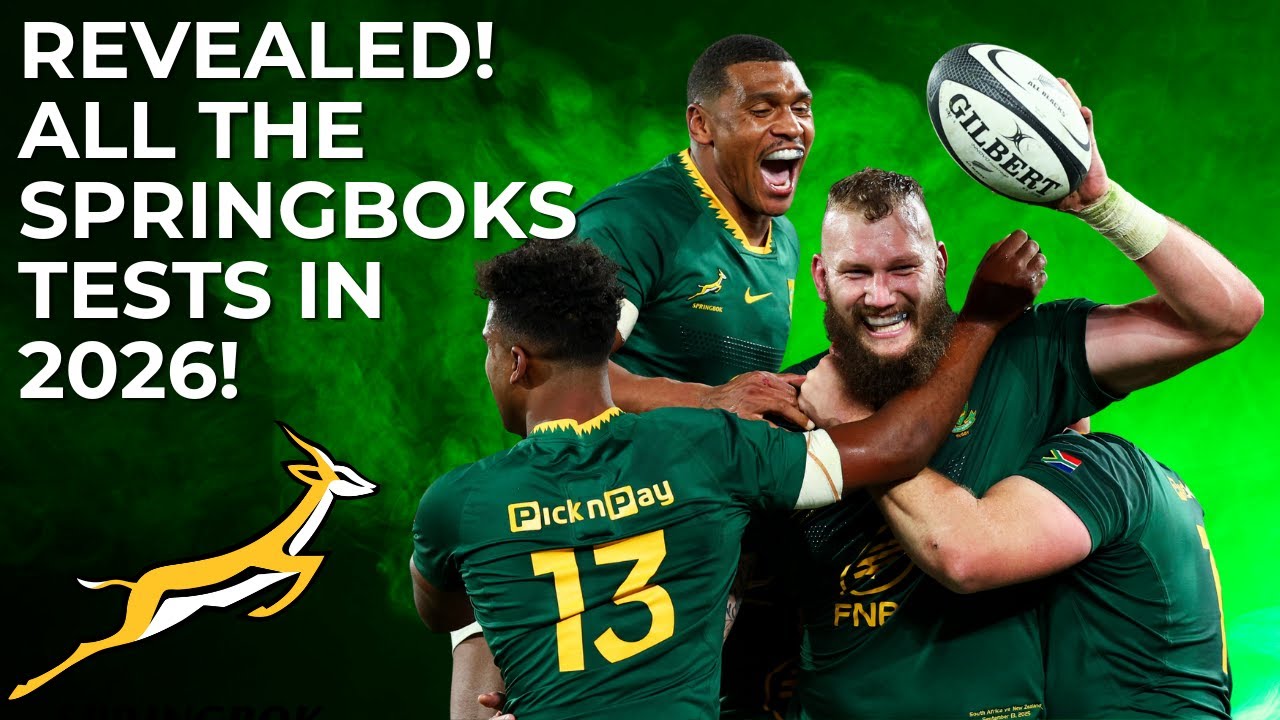 Объявлено расписание игр Springboks 2026! Плюс совершенно новый турнир!