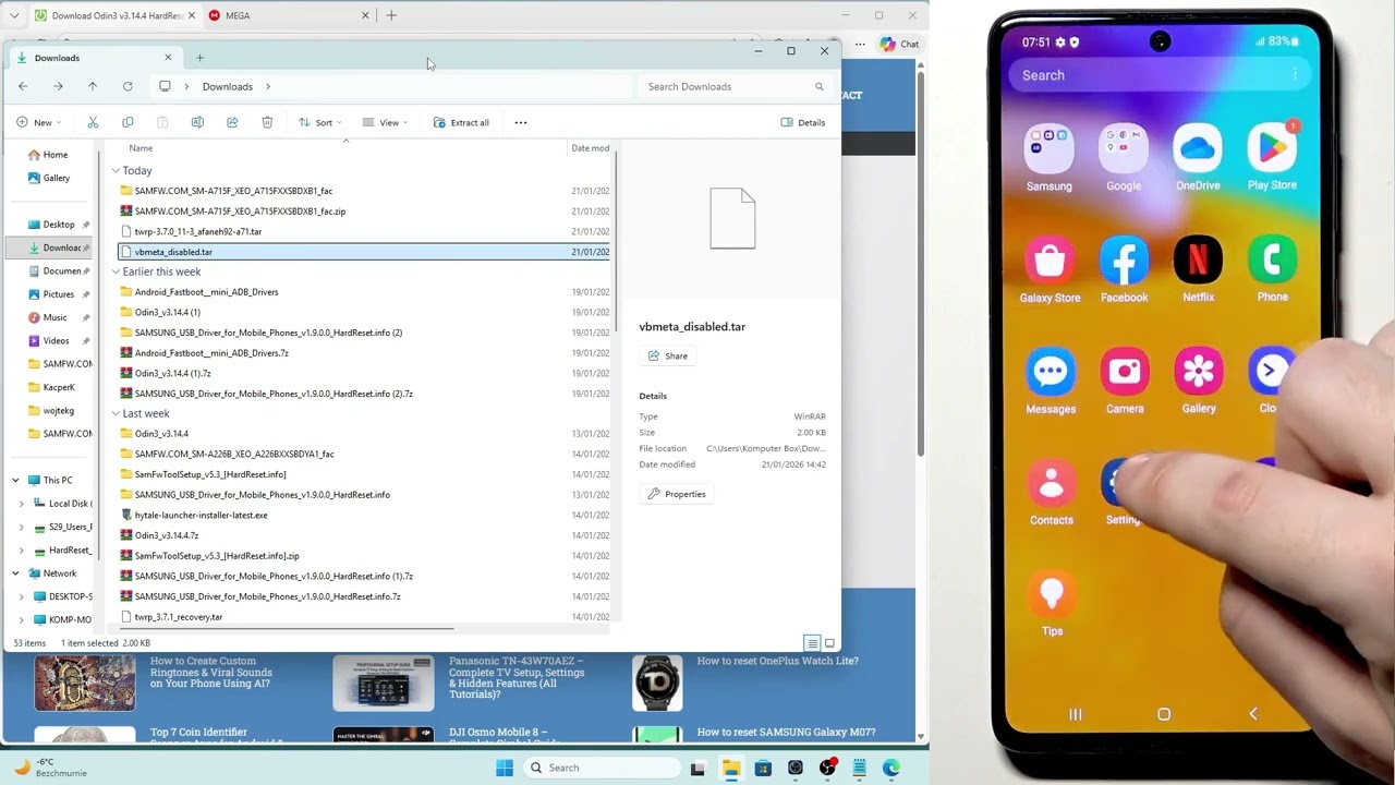 SAMSUNG Galaxy A71 – 커스텀 리커버리 설치 방법