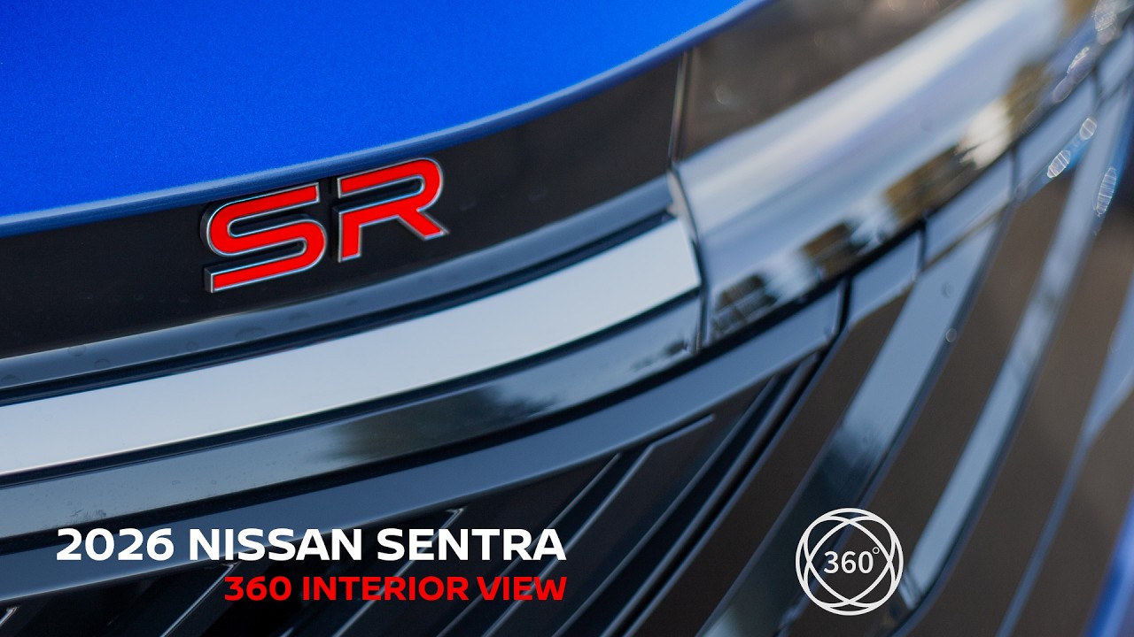2026 Nissan Sentra SR Interior | 360° VR Tour (Cloth/Sport Stitching)
