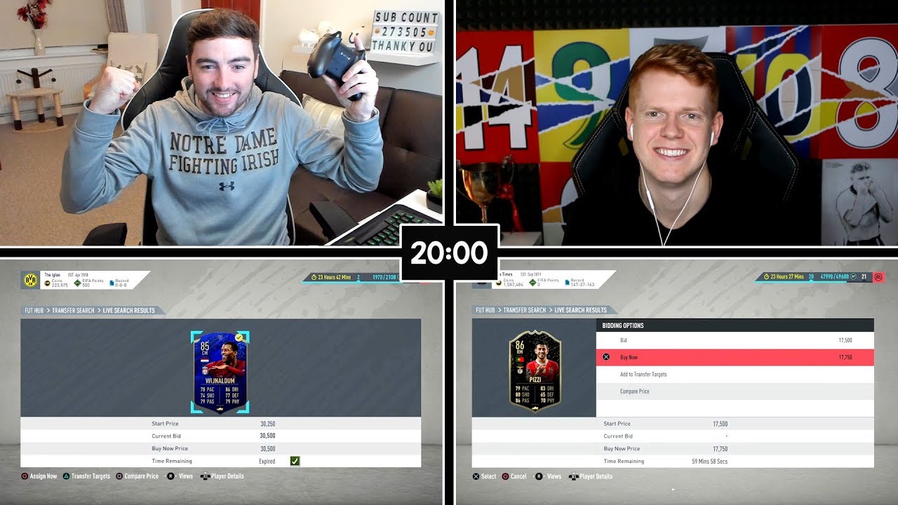 FIFA 20 | Челлендж по трейдингу на 100 000 монет против Jack54HD | Удачная сделка на номинанте Te...
