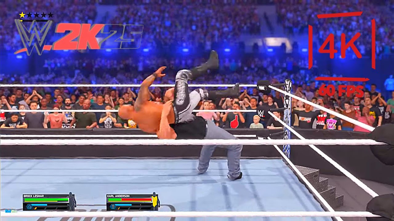 Wwe 2k25| Gauntlet Turmoil | Brock Lesnar vs The Oc [4k60Fps ]