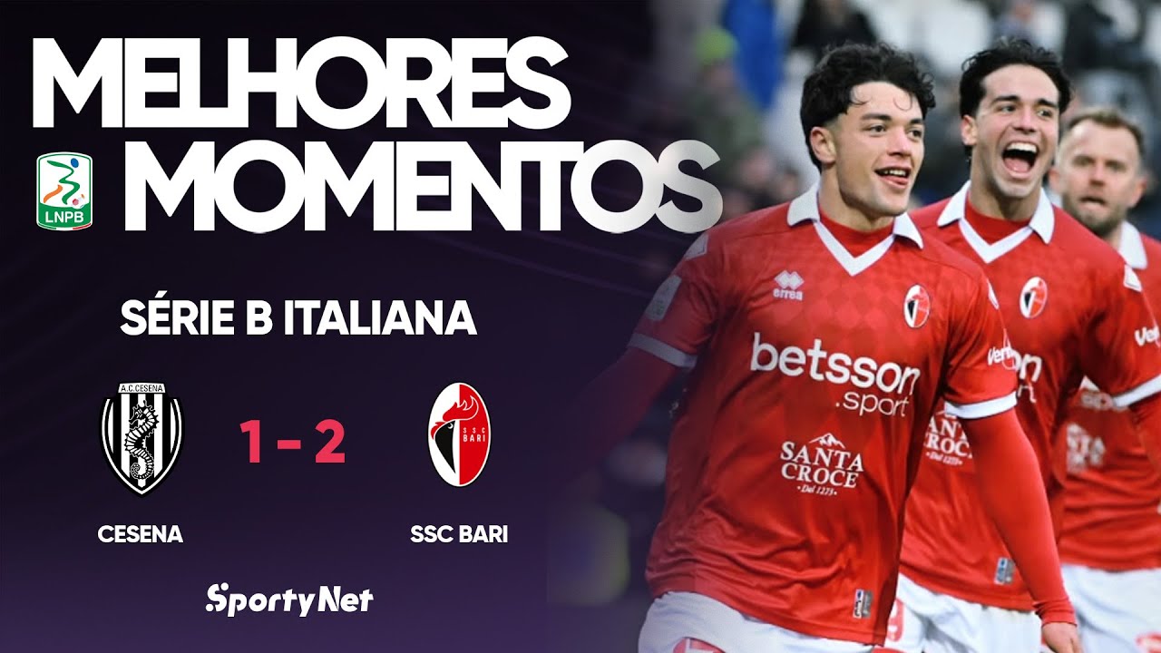 BARI VENCE FORA DE CASA E RESPIRA CONTRA A ZONA DA DEGOLA! Melhores Momentos -  Cesena 1 x 2 Bari