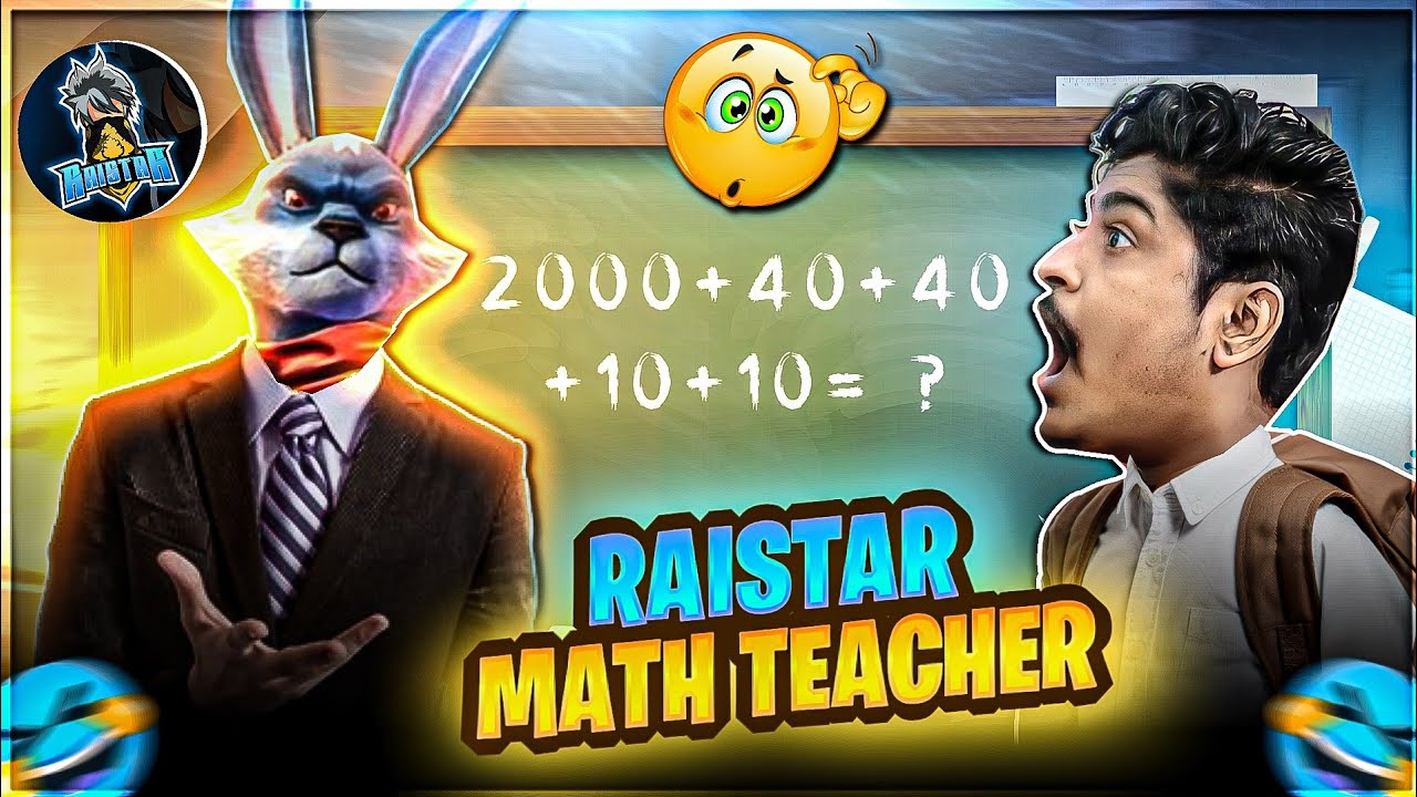 RAISTAR MATH TEACHER 2024 🧑&zwj;🏫 FUNNY MOMENTS GYANSUJAN OP REACTION ON LIVE - Garena Free Fire