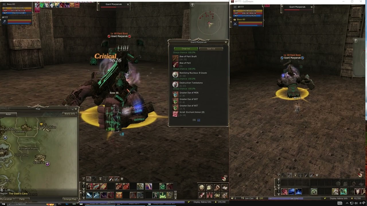 Lineage 2 Location Raid Boss  Giant Marpanak 60 lvl