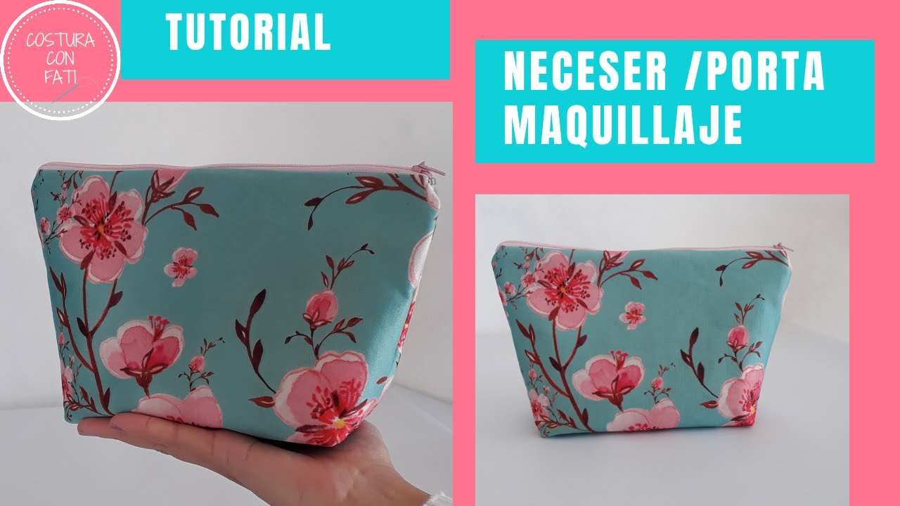 C&oacute;mo hacer neceser /porta cosm&eacute;ticos con bolsillo interno
