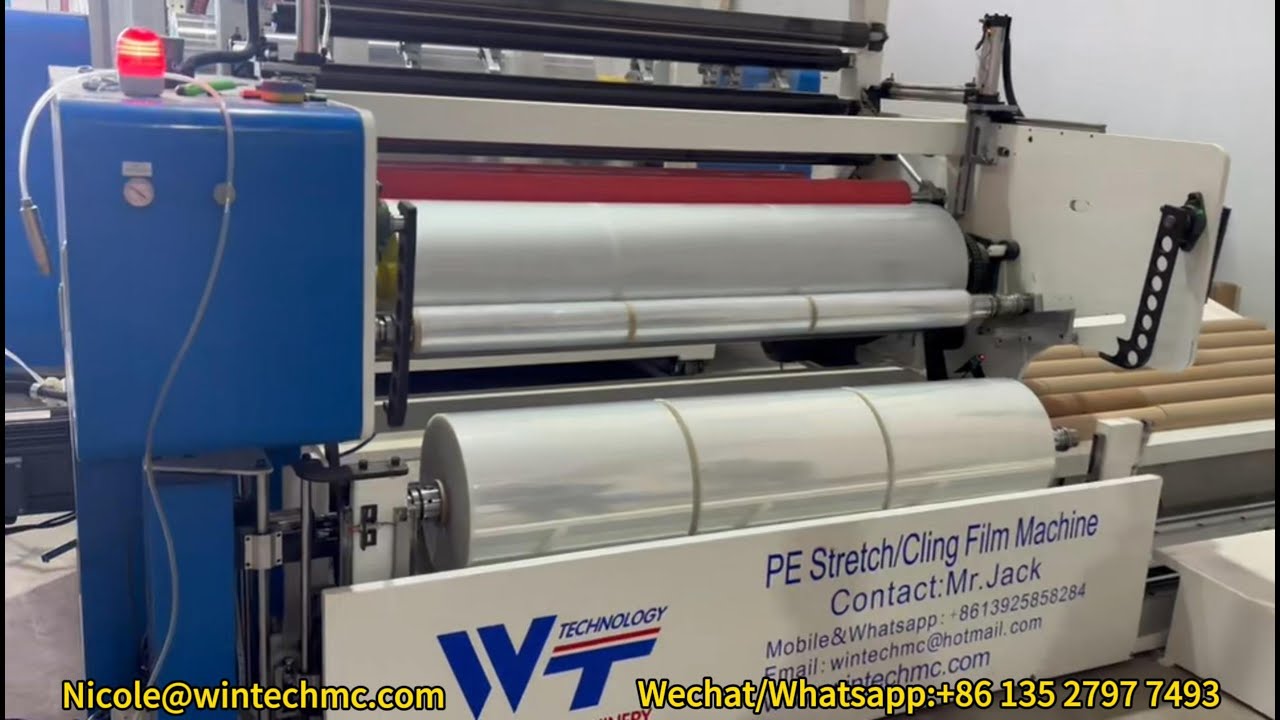 Economical & Practical 1500MM PE Stretch Film Machine In Riyadh，50KG Jumbo Roll Stretch Film Machine