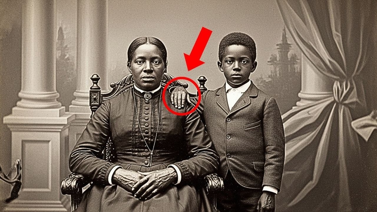 It was just a portrait of a mother and son from 1895 ... But look closer at their hands