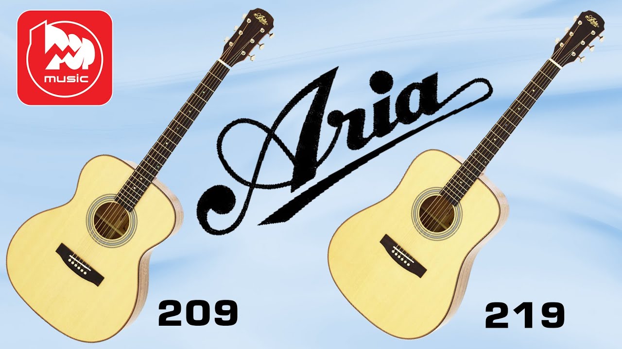 Акустические гитары Aria-209 и Aria-219. Как звучат гитары из манго?