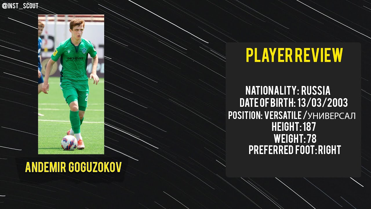 ● ANDEMIR GOGUZOKOV  |  VERSATILE PLAYER ●