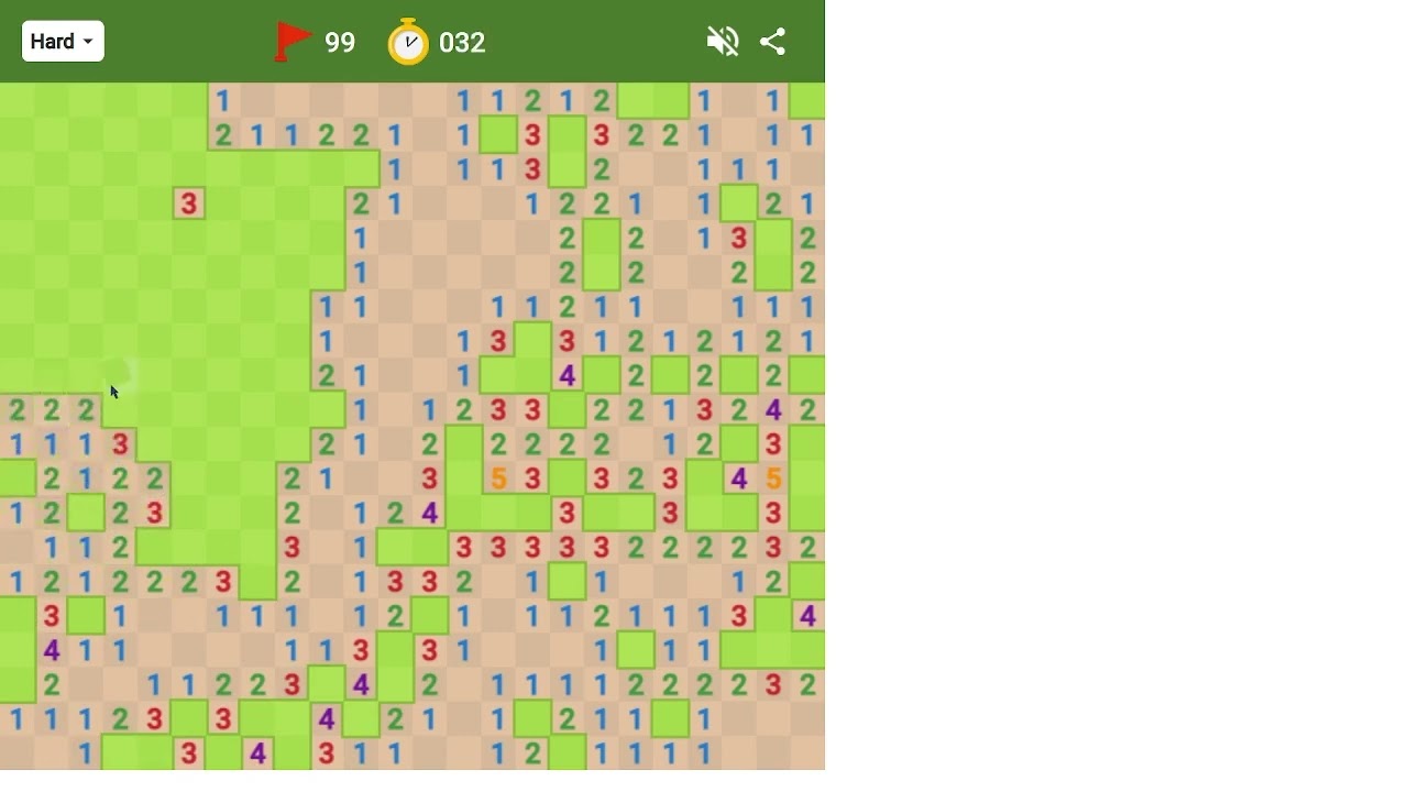 Google Minesweeper Hard in 48s [WR]