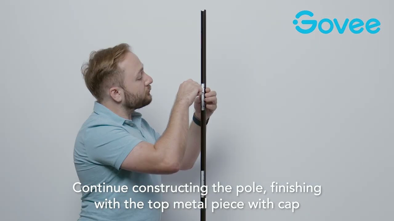 How to install Govee RGBICW Smart Corner Floor Lamp H6076