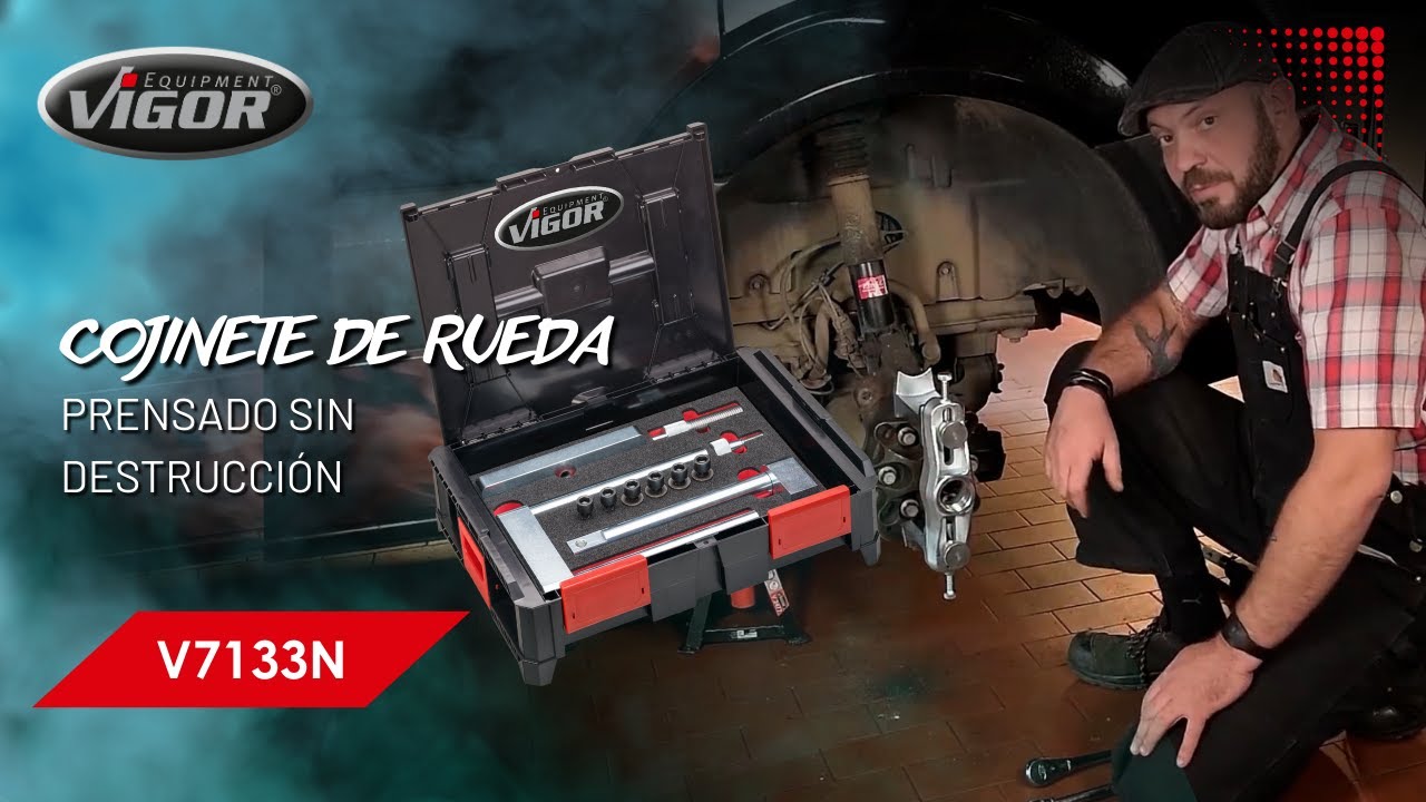 Juego de herramientas para cojinetes de rueda VIGOR para furgonetas con tracción trasera