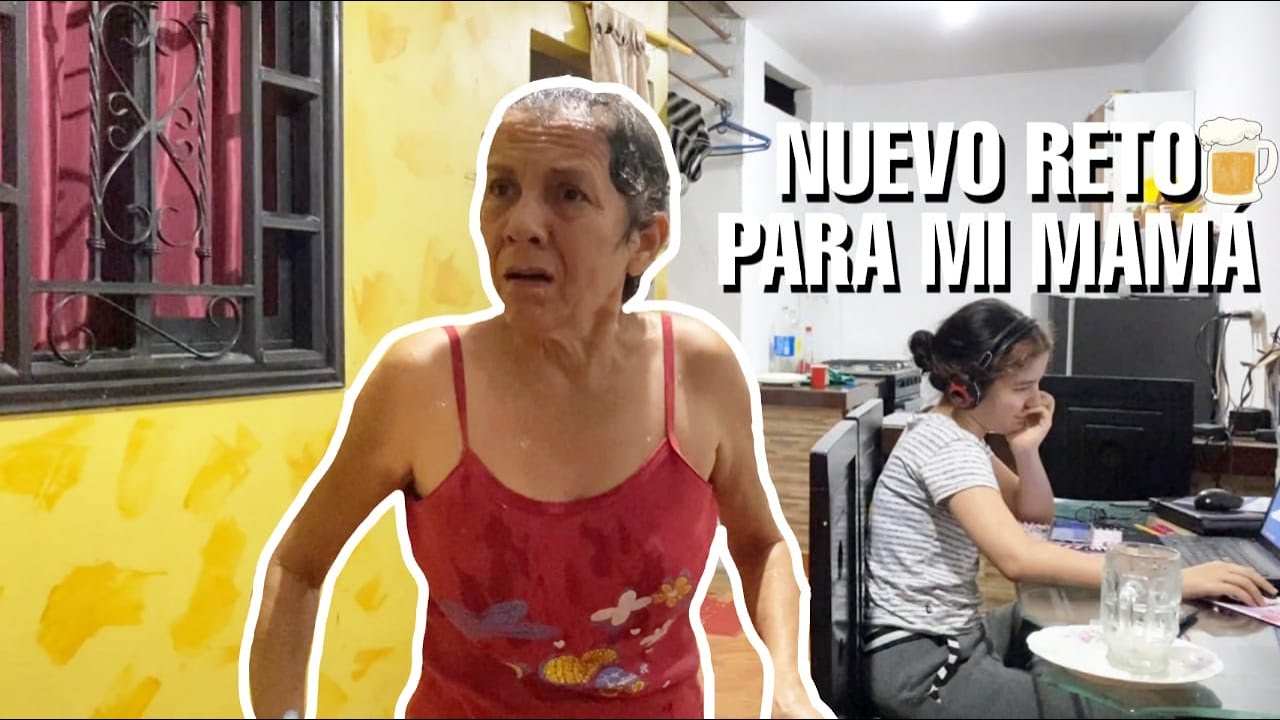 LE HICE EL DESAFIO DE LA CERVEZA A MI MAMA