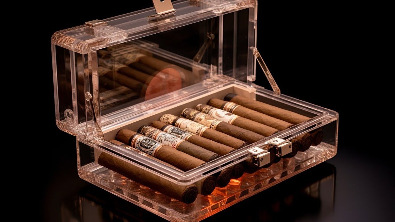Zigarrenlagerung im Acrylhumidor