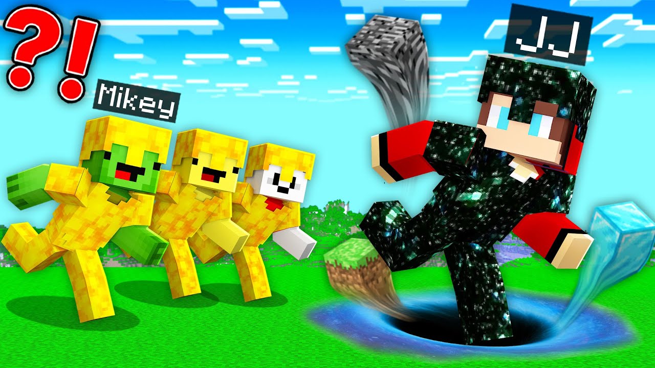BLACK HOLE ARMOR Speedrunner vs SUN ARMOR Hunters : JJ vs Mikey in Minecraft Maizen!