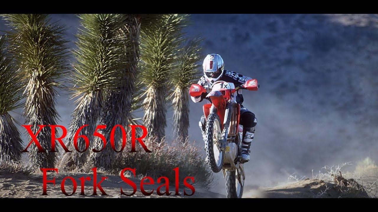 Уплотнения и втулки вилки XR650R