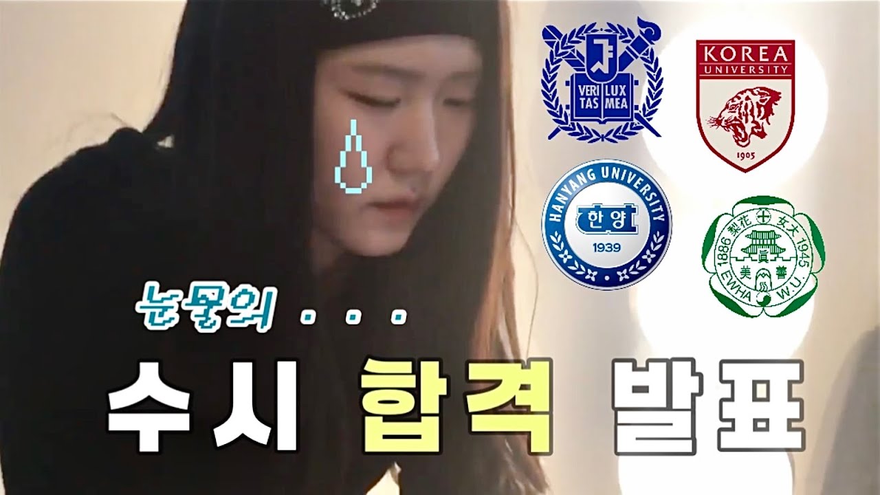 수시 합격 발표 브이로구..