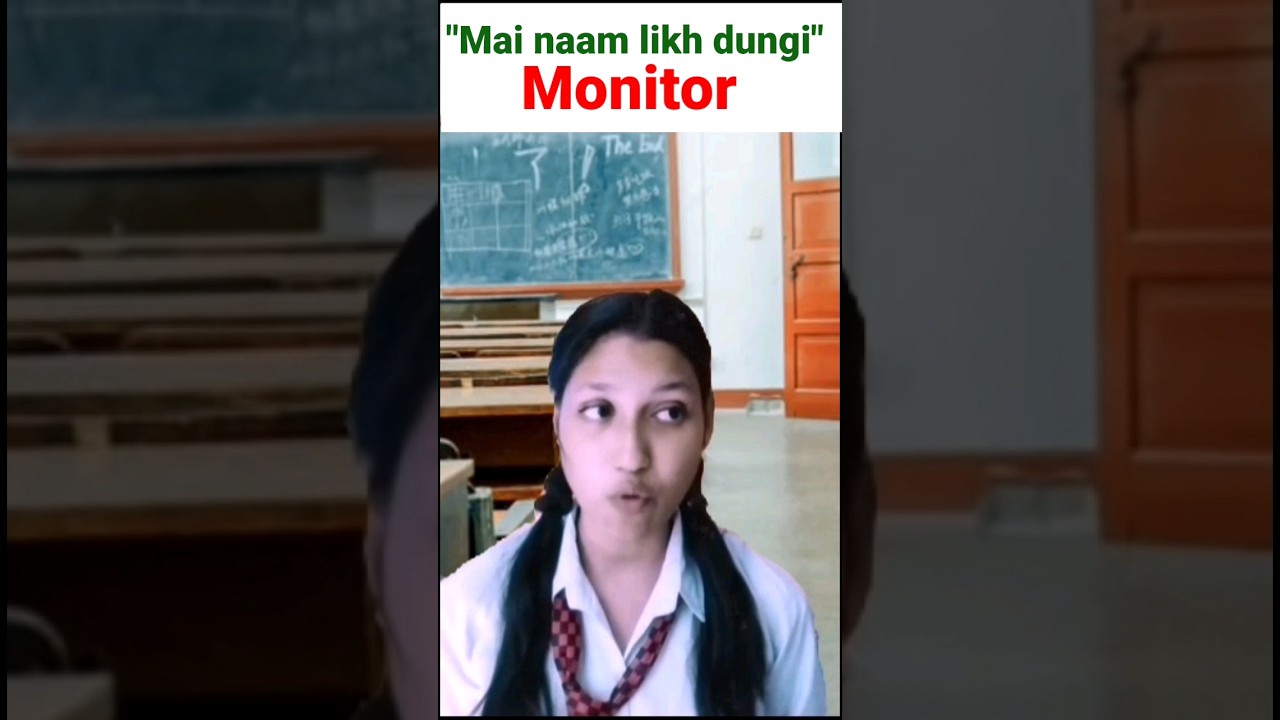 Types of class monitors #funnyvideo #relatable #youtube #ytvideoshorts #comedy #typesofmonitors