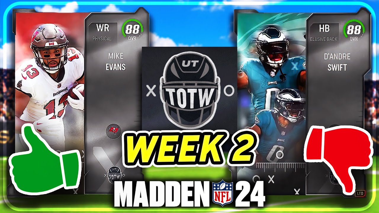 TOTW WEEK 2!!! WHICH CARDS ARE WORTH BUYING!?! Madden 24 Ultimate Team!