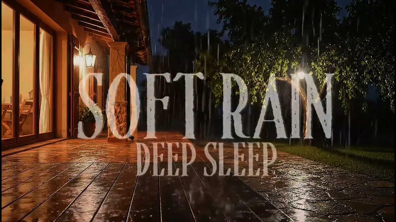 Soft Village Rain Ambience 🌿 | Calm ASMR Rain for Sleep, Study & Meditation