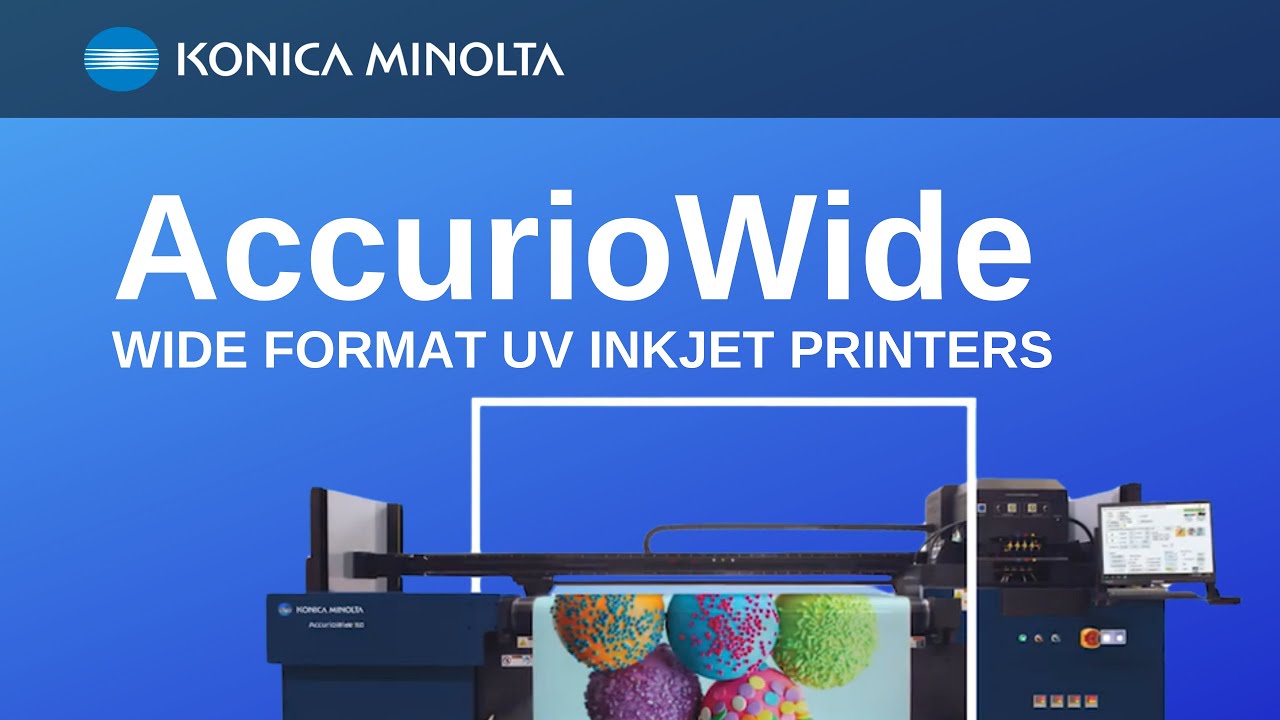 AccurioWide Wide Format UV Inkjet Printers | Konica Minolta