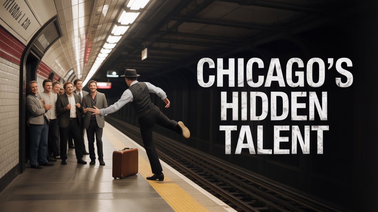 People Tap Dancing at Chicago Redline Subway Station