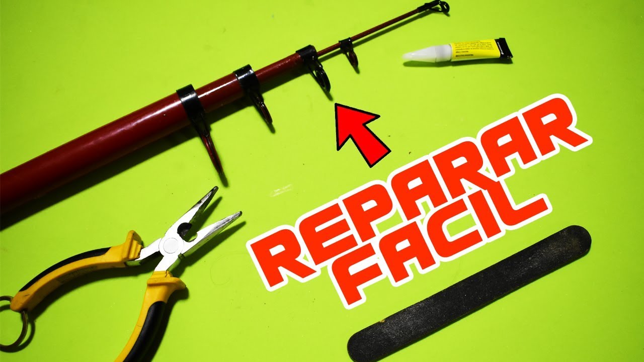 TUTORIAL REPARAR CAÑA ROTA - ANILLAS / Repair Fishing Rod