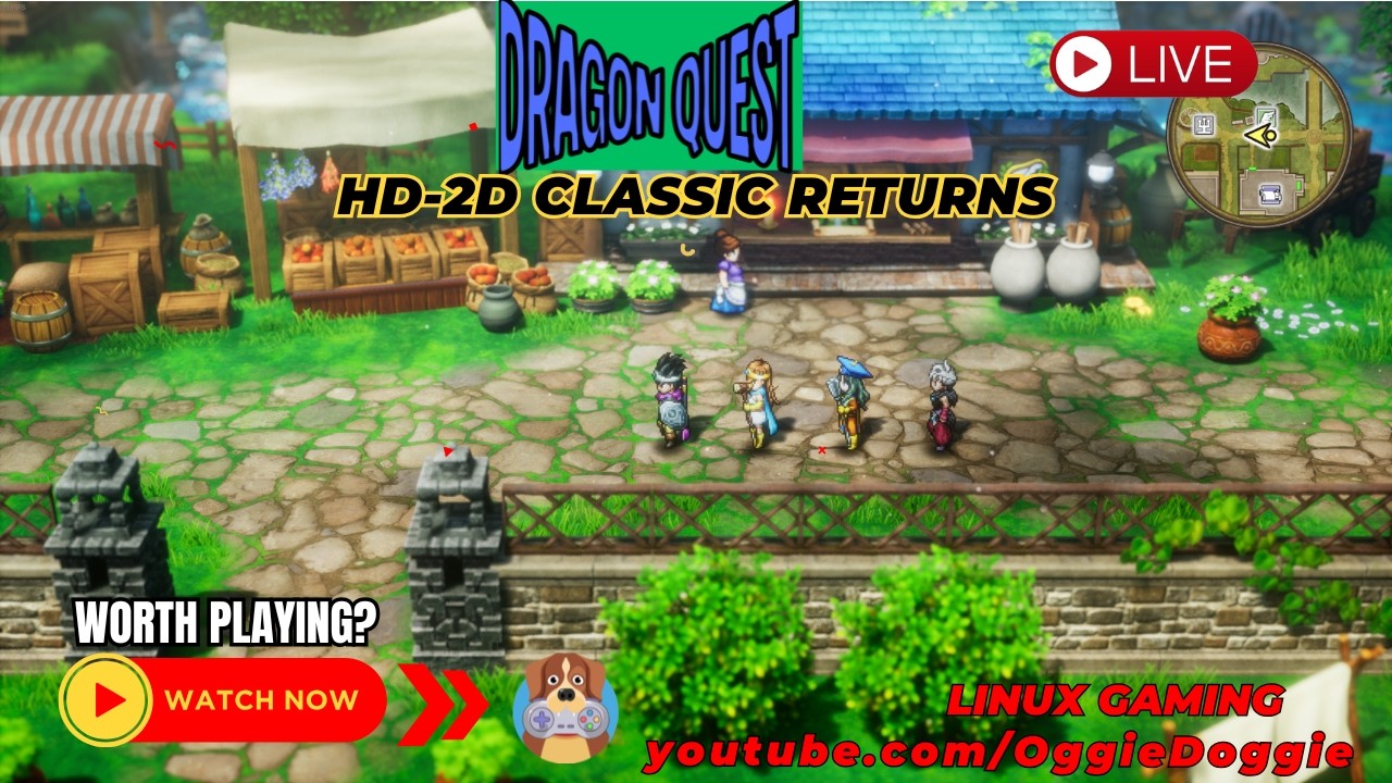 Dragon Quest 3 HD Remake - Classic JRPG Remake  (Linux Gaming) ( ͡° ͜ʖ ͡°)