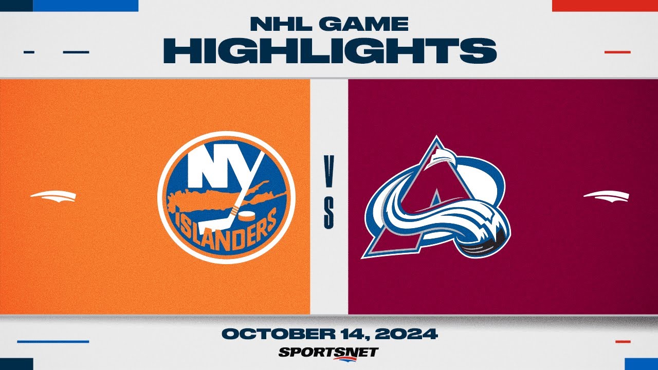 NHL Highlights | Islanders vs. Avalanche - October 14, 2024