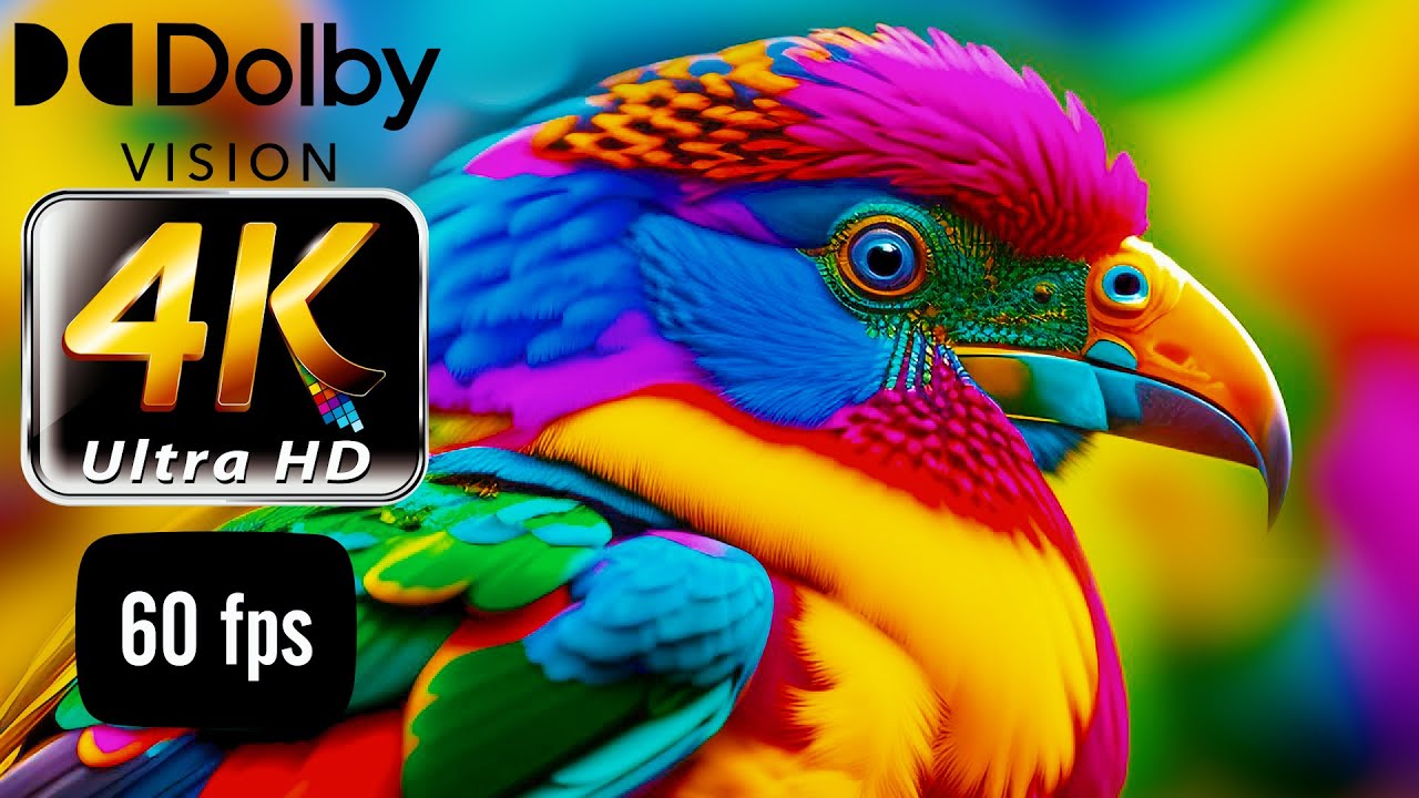 4K ULTRA HD 60FPS  Exotic birds. Wildlife in 4k