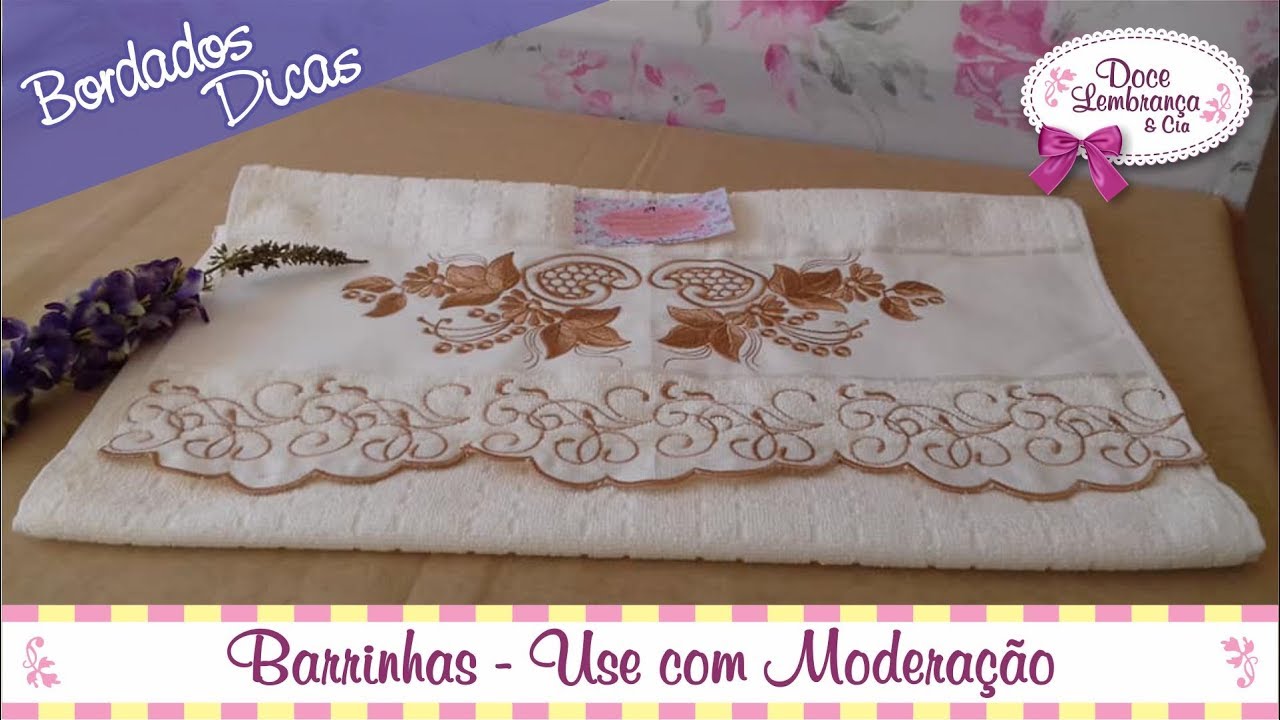 Barrinhas no Bordado Eletrônico = Bom Senso