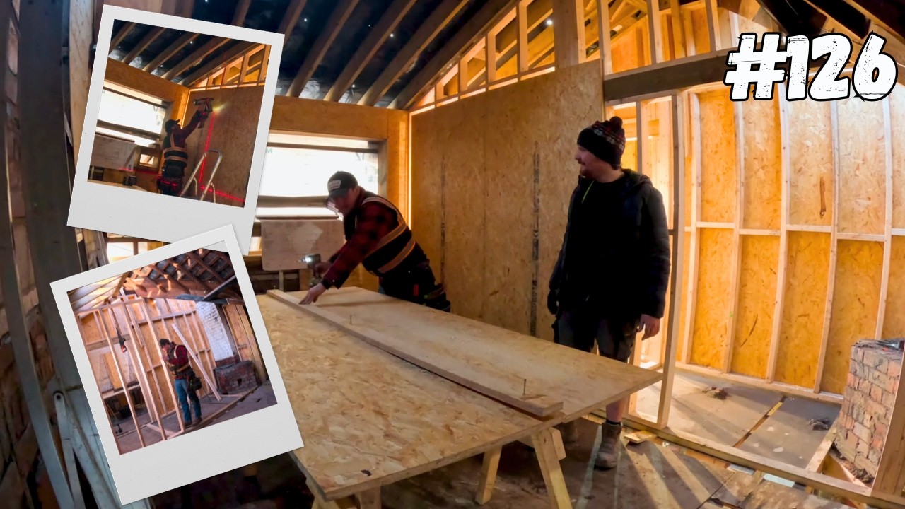 We BUILT 2 Bathrooms, 2 Bedrooms & Work on the Roof Continues At The Old Station