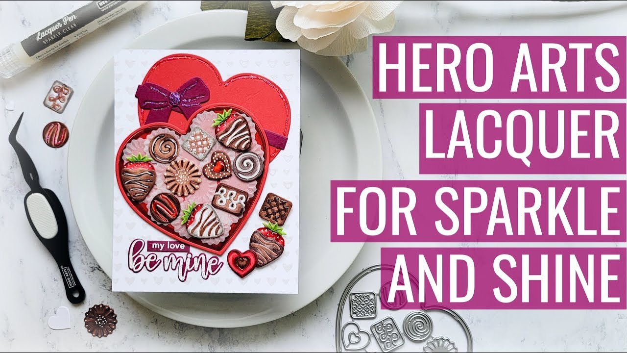 Copic Colored Die Cuts and Hero Arts Lacquer: Sneaky but Smart