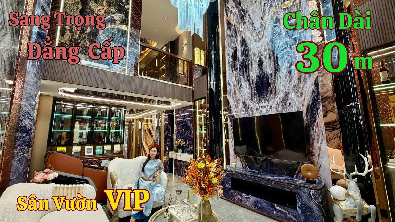 Nhà Đẹp Thiết Kế Đẳng Cấp Dài 30m Có Sân Vườn - Thang Máy | Vị Trí Đẹp Kinh Doanh Ngay EMART 