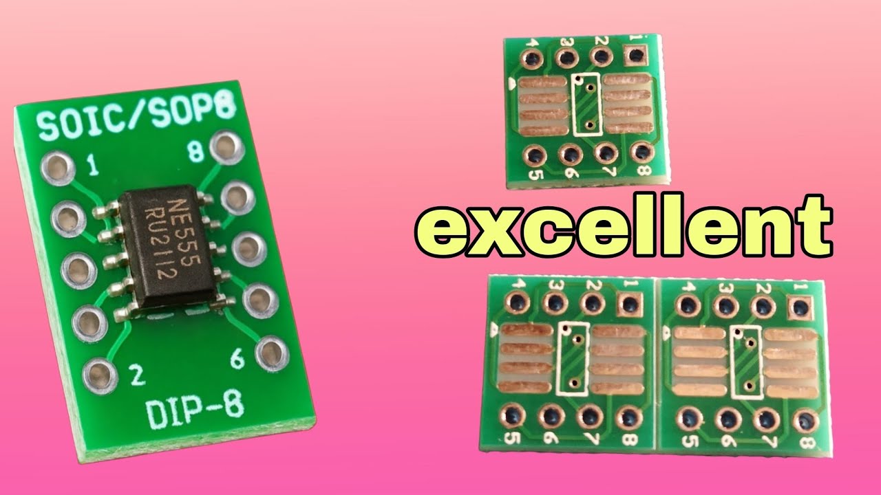How to Use SOIC/SOP8 to DIP8 Adapter PCB for Prototyping #Electronics #DIYProjects