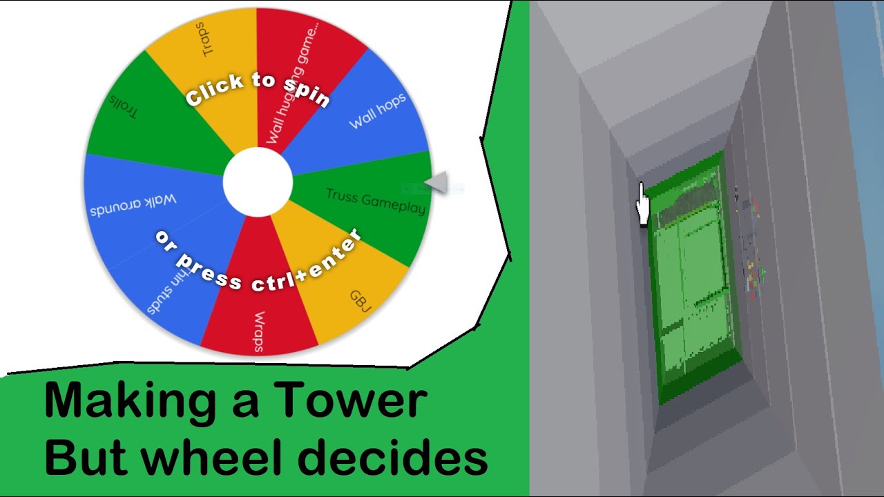 JToH - Making a Tower but the wheel picks what I do to it