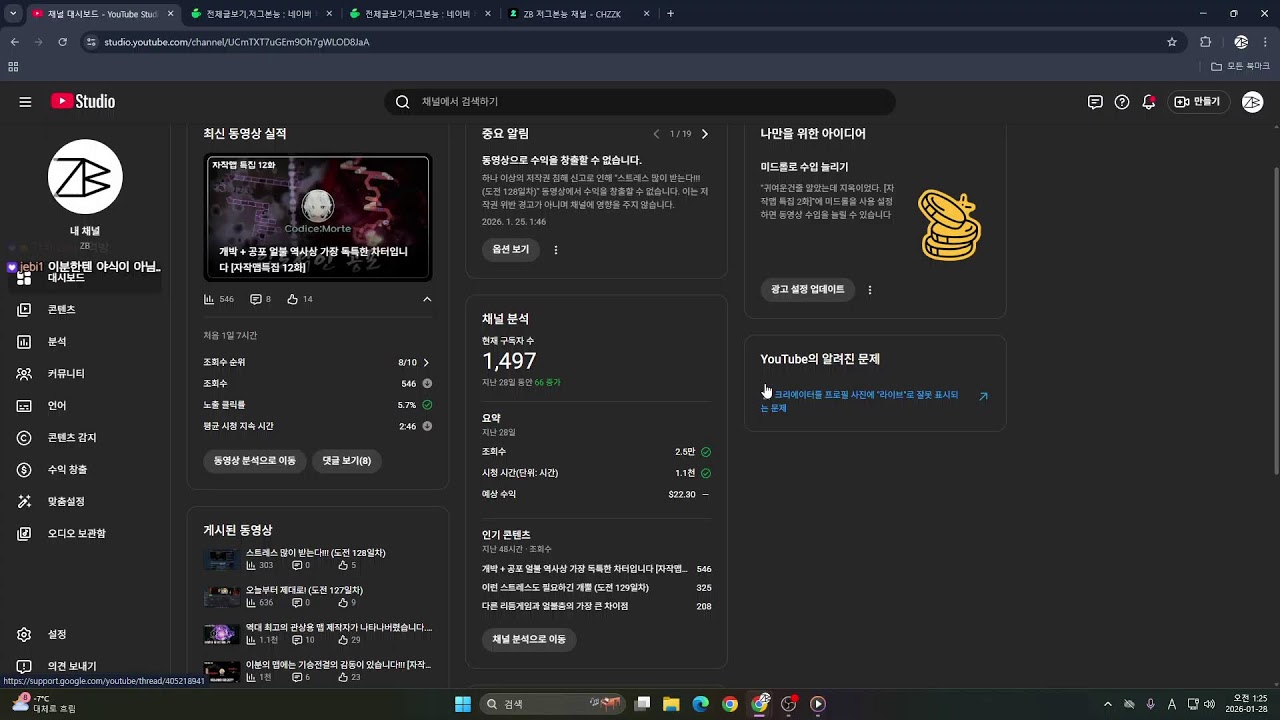 이런 스트레스도 필요하긴 개뿔 (도전 129일차)