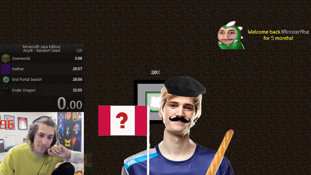 xQc обучает французскому языку в чате Twitch