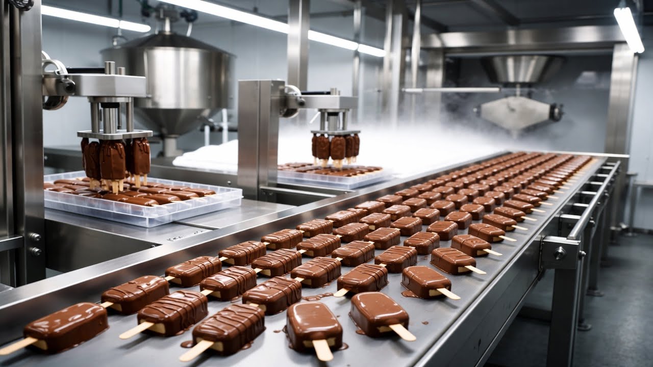 How Chocolate Ice Cream Is Made: Inside a Modern Industrial Production Line
