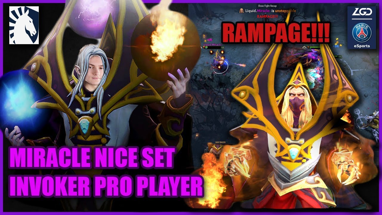 MIRACLE RAMPAGE - BEST MIX SET INVOKER - BEST PLAYER INVOKER -Team Liquid vs PSG.LGD  - Dota 2