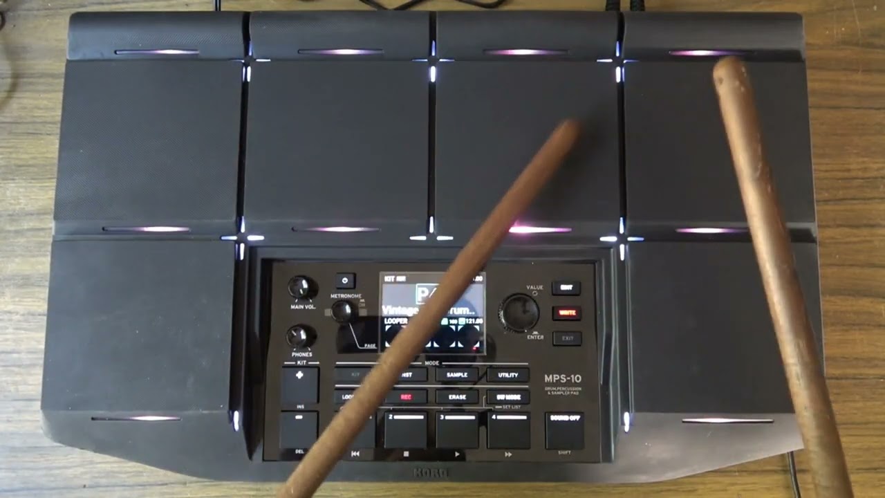 KORG MPS -10   discovering  the  looper mode