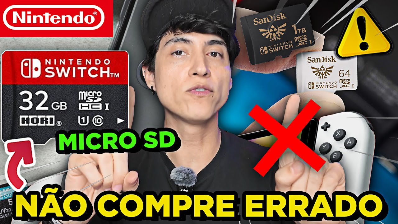 Qual Cartão Micro SD Card Comprar, Evitar Falsos - Guia Nintendo Switch