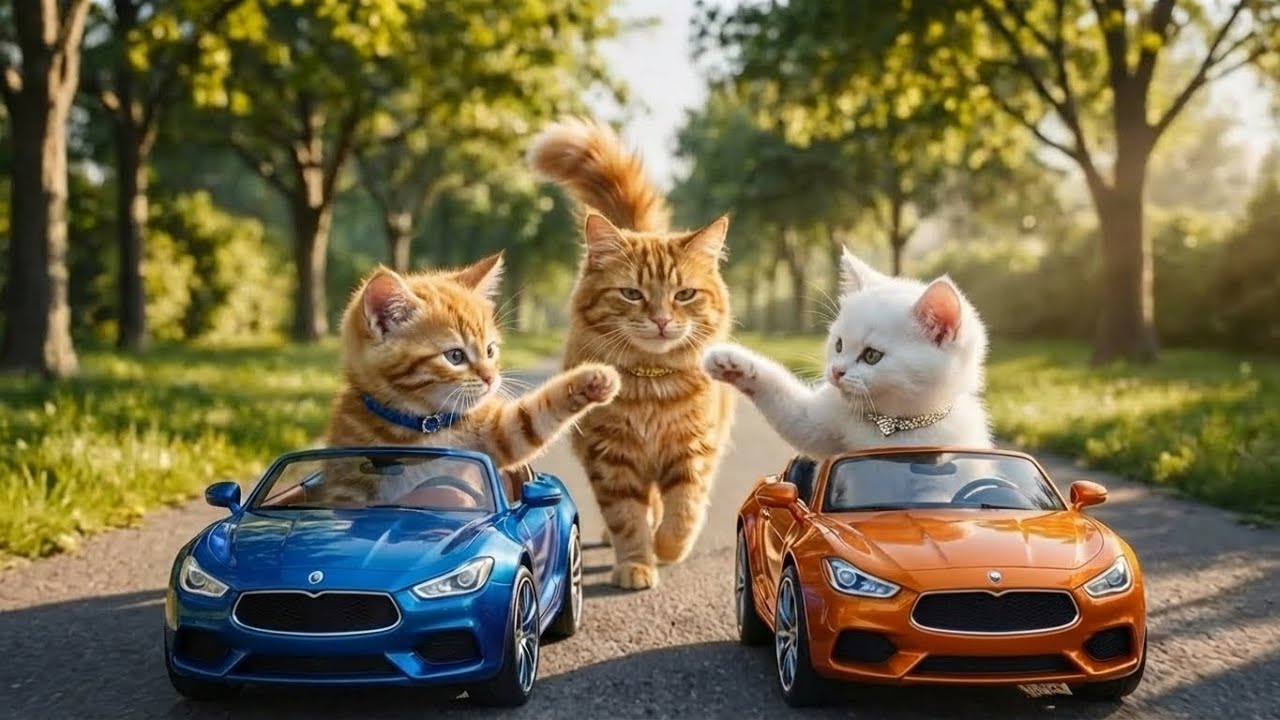 Mama Cat Trims Fur on the Farm and Makes Tiger Hat For Kittens At Home🐾🎩🐯 Luma MeowMama