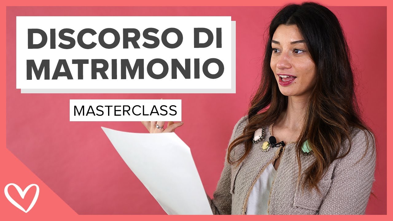 COME SCRIVERE UN DISCORSO DI MATRIMONIO - MASTERCLASS ✍🏻