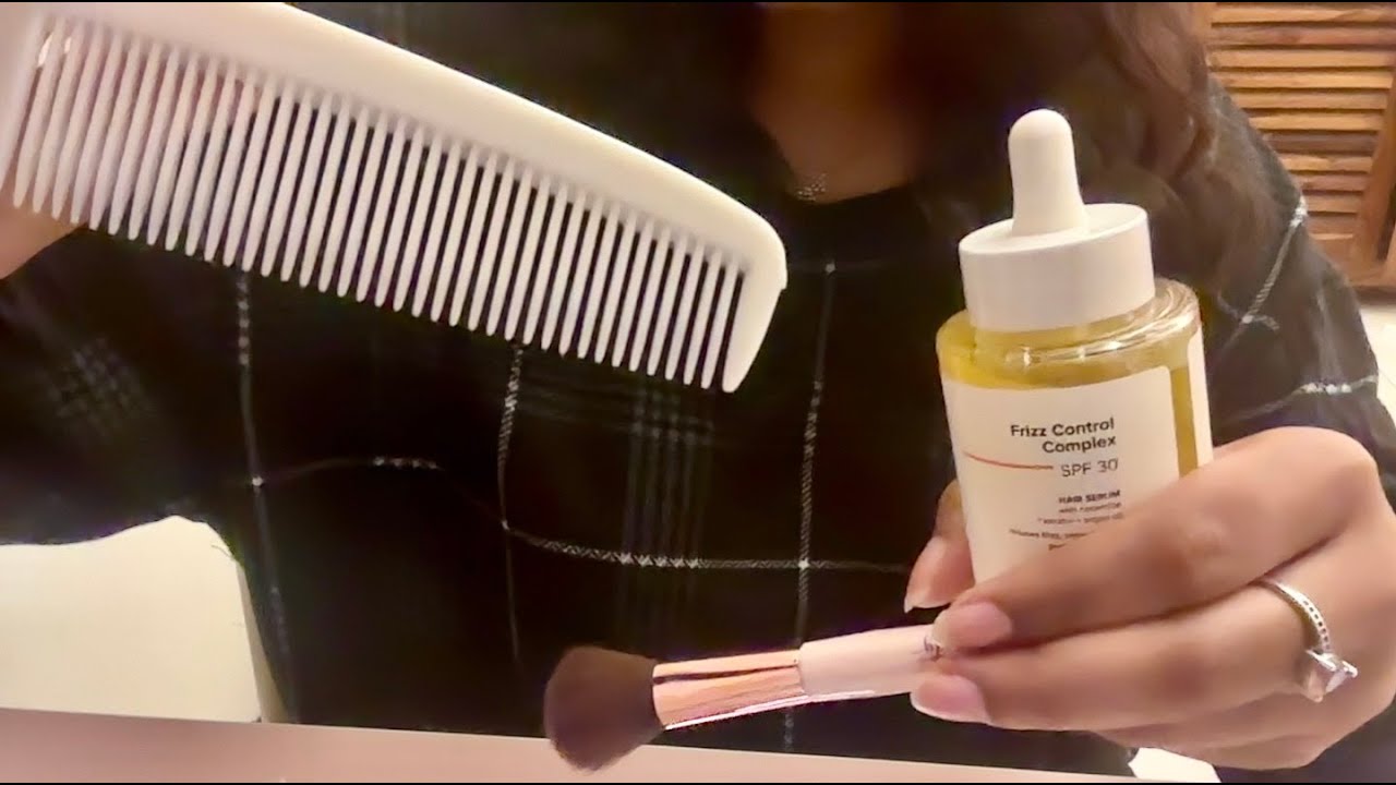 Fast ASMR, Hair care and brushing sounds lofi 👒
