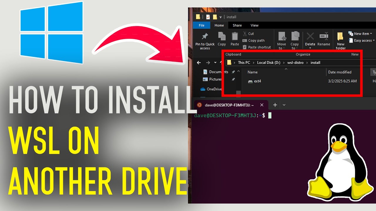 How to Install WSL on Another Drive – Move Linux to a Different Disk!