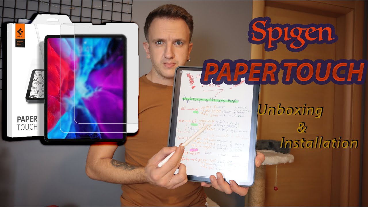 Spigen Paper Touch - iPad'i Defter Gibi Kullanın -  Ekran Koruyucu - ASMR - iPad Pro Kağıt Hissi
