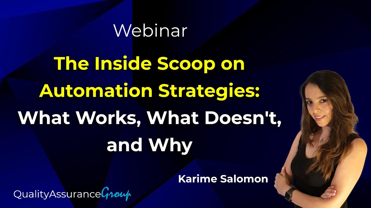 Webinar: The Inside Scoop on Automation Strategies: What Works, What Doesn't, and Why